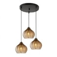 thumbnail image 5 of AFANQI 3-Light Glass Pendant Light, Classic Cluster Chandelier,Black Hanging Lighting Fixture for Kitchen Island, Dinning Room, Bar, Café, 5 of 12