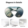 thumbnail image 4 of Wukai Cloud Sky Green Dragon Print Travel Pillow,Memory Foam U Shaped Neck Pillow,Super Lightweight Portable Headrest Great for Airplane Chair, Car,Home,Office, 4 of 8