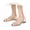 Beige, variant on Women Closed Round Toe Low Braided Caged Sandals Fashion Strappy Comfortable Ankle Strap Flat Gladiator Dressy Roman Sandal For Casual Walking Gold 39