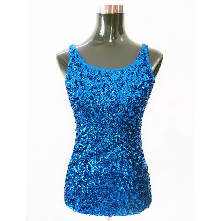 Whitewed Sequin Denim Diamonds Event Gala Party Outfits Attire Tops Supplies
