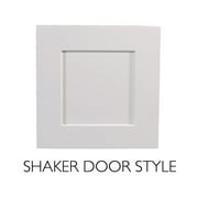Design House Brookings Ready to Assemble Shaker Sink Base Kitchen Cabinet (33 x 34.5 x 24), Sherwin Williams® White