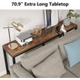 thumbnail image 6 of TribeSigns 70.9 inch Extra Long Sofa Table, Narrow Long Console Table Behind Couch, Entryway Table for Living Room, 6 of 7