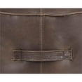thumbnail image 4 of Sunpan Mitchell Pouf en Simili Cuir 21.5" Moderne en Havane Marron Foncé, 4 of 4