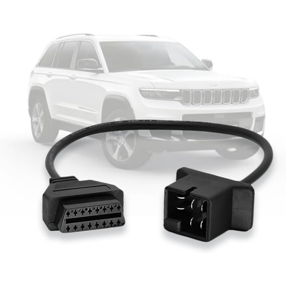 OBD1 to OBD2 Adapter Cable for Chrysler Vehicles OBD2 16Pin to OBD1 6Pin OBDII Car Diagnostic Connector Compatible with OBD II Diagnostic Scanner