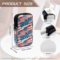 thumbnail image 6 of SEANATIVE Soft Neoprene Zipper Eyeglasses Pouch with Double Compartment Glasses Case Water-Resistant Lightweight Portable Eyewear Holder Bag for Women Men Travel, American Flag Print, 6 of 7