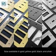 thumbnail image 6 of RIO SALTO Modern Metal Vibrant Yellow Gold Double Toggle Light Switch Cover Metal Decorative Toggle Switch Covers Wall Plate Outlet Cover Electric Socket Double Togle Double Toggle 2-Gang, 6 of 8