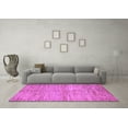 thumbnail image 3 of Ahgly Company Indoor Square Abstract Purple Modern Area Rugs, 7' Square, 3 of 4