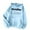 Light Blue, variant on Women's Casual Alphabet Print Comfortable Pullover Hoodie with Drawstring for Everyday Wear