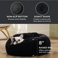 thumbnail image 3 of Cama para mascotas, relajante, para perros pequeños y medianos, lavable en forma de rosquilla, 3 of 6