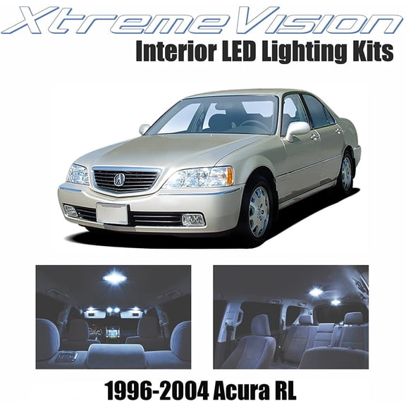 XtremeVision LED for Acura RL 1996-2004 9 Pieces Cool White Premium Interior LED Kit Package  Installation Tool