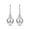Claddagh Heart, variant on Heart Earrings for Women | Rhodium-Plated Celtic Knot Dangle Earrings