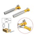 thumbnail image 4 of T-slot T-track Slotting Router Bit Set - 1/4" Shank - Woodworking Tool Gl(yellow)(2pcs), 4 of 5