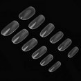 thumbnail image 3 of 504pcs Extra Long False Nail Tips Frosted Oval Thin Full Cover Transparent Artificial Nails Tips, 3 of 4