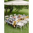 thumbnail image 4 of Outdoor Tablecloth with Umbrella Hole for Patio/Picnic/Party/Camping, Pig Sunflower Western Waterproof Table Cloth Rectangle Table Cover Washable, Rustic Daisy Black Buffalo Plaid (52"x 70"), 4 of 8