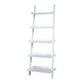 thumbnail image 6 of 5-Tier Ladder Shelf – Leaning Book Case – Bookshelf for Bedroom, Living Room, or Kitchen Shelving, White, 6 of 10
