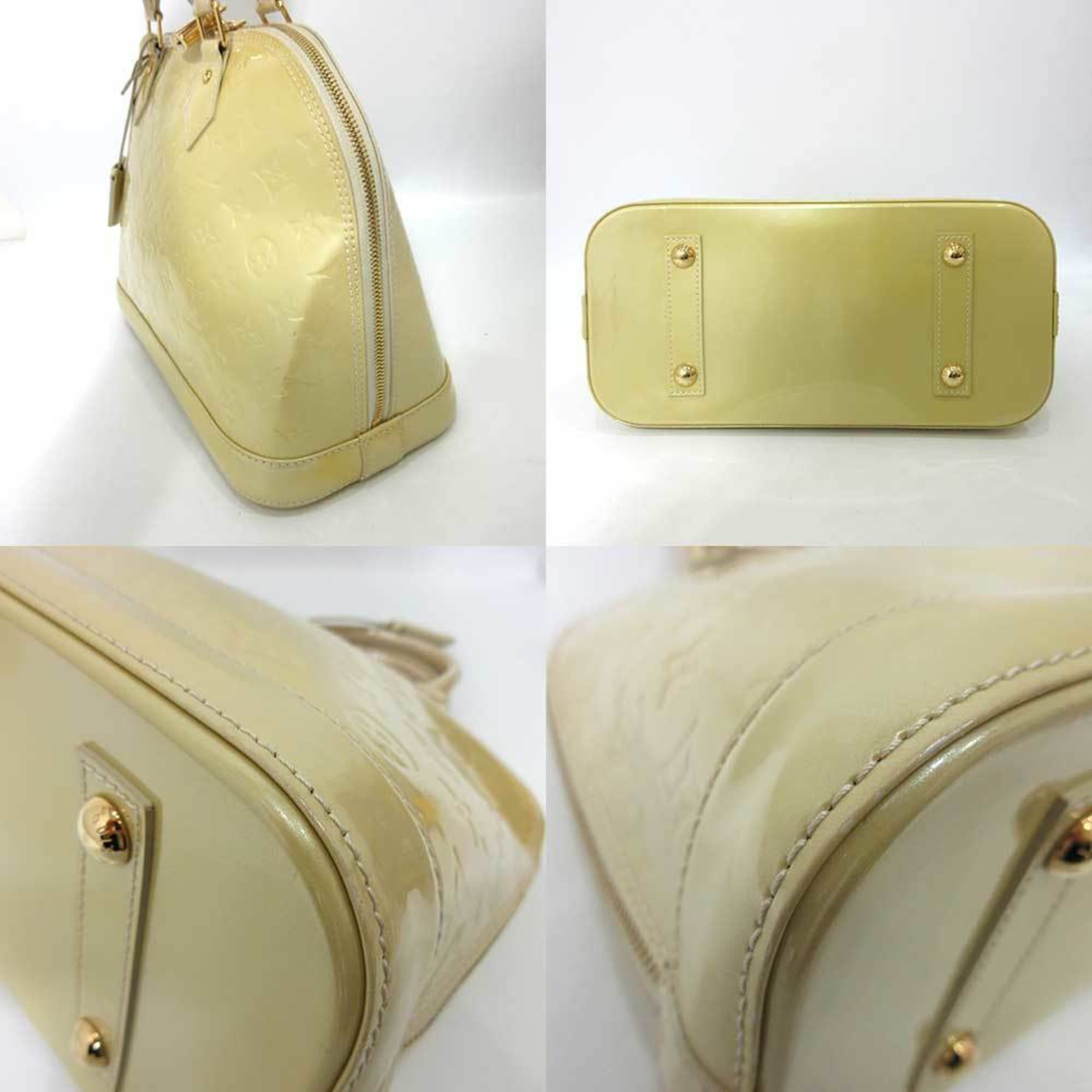 LOUIS VUITTON Monogram Vernis Alma PM Hand Bag Broncorail M91445