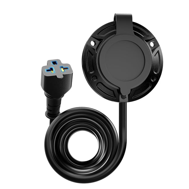 Enchufe de Entrada de Energía para RV HulkGoo 20A 125V con Cable de 3,7 m