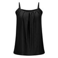 thumbnail image 4 of ameIAEA Camisole Tops for Women Sleeveless Spaghetti Strap Pleated Shirts Summer Tank Tops, 4 of 6