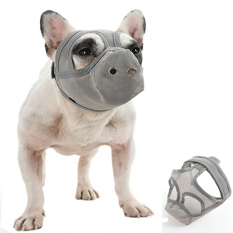 Bel terug nauwelijks het is nutteloos Short Snout Dog Breathable Grooming Tools Anti Biting French Bulldog Anti  Chewing Pet Products Puppy Accessories Dog Muzzles Dog Mouth Mask M E -  Walmart.com