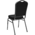 thumbnail image 6 of Flash Furniture Hercules Series Crown Back Banquet Stacking Chairs, Set of 4, Black Dot Pattern, 6 of 14