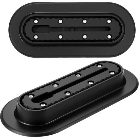 2 Pcs Kayak Rail Mount Track Inflatable Boat Sup Low Profile Marine Nylon Track for Fishing Rod Holder Cup Holder Kayak Rail Accessories Gear Mounting for Paddle Holders Finder Anchor Cleats