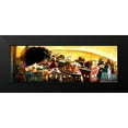 thumbnail image 2 of Alvez, A. - Perez, A. 18x9 Black Modern Framed Museum Art Print Titled - Coffee in the City -2, 2 of 5