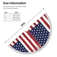 thumbnail image 3 of Xmas Tree Skirt Retro-America-Flag Tassel Edge Rustic Christmas Tree Skirts for Party Holiday Decorations 48", 3 of 6