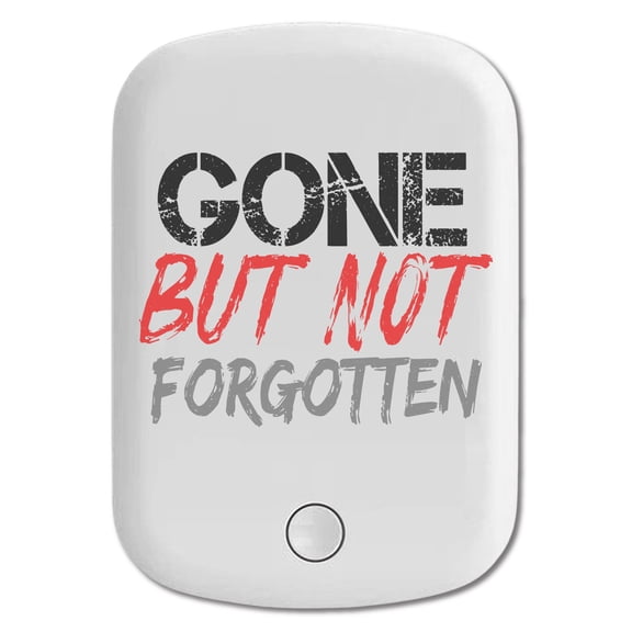 DistinctInk Magnetic Battery Pack, 5000 mAh Wireless Portable Charger with USB-C Cable, Compatible with MagSafe iPhone 14 / 13 / 12 Series - Gone But Not Forgotten