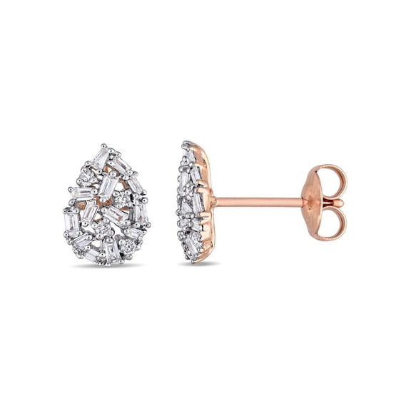 Everly Women's Diamond 14k Rose Gold Earrings