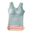 thumbnail image 1 of Minnieouse Chaleco de nailon Chinlon para mujer, portátil, térmico, ajustable, con correa para el hombro, lavable, reutilizable, de encaje, ropa Ropa interior Verde Tamaño libre, 1 of 6