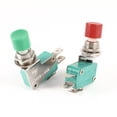 thumbnail image 1 of 2 Pcs DS438-448 Interruptor Táctil Micro Push Button SPDT Rojo Verde 16A 125/250V CA, 1 of 2