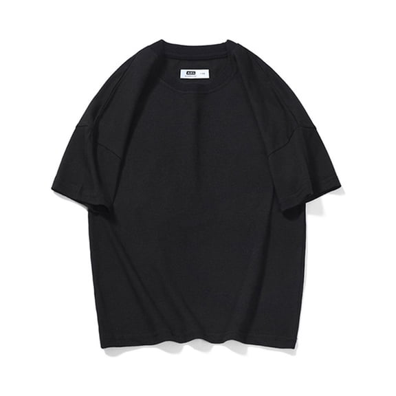 Gubotare Boys Short Sleeve Shirts Boys' Big School Uniform Short Sleeve Polo Shirt Button Closure Comfortable & Soft Pique Fabric (Black,6-7 Years)