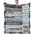 thumbnail image 1 of LHSHID Retirement Gifts for Men Retirement Blanket Retirement Gift Best Men Retirement Gifts Ideas Funny Retired Gifts for Dad Doctors Farewell Gifts for Coworker Throw Blanket 30"x40", 1 of 7
