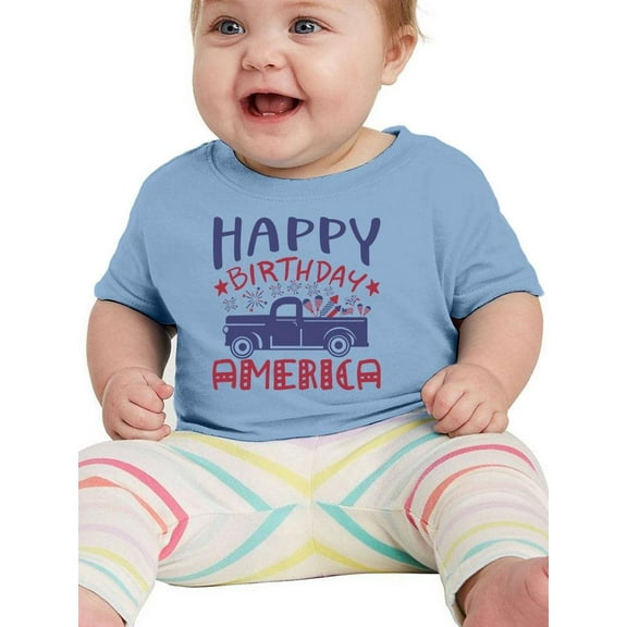 Happy Birthday America! T-Shirt Infant -Image by Shutterstock,  12 Months