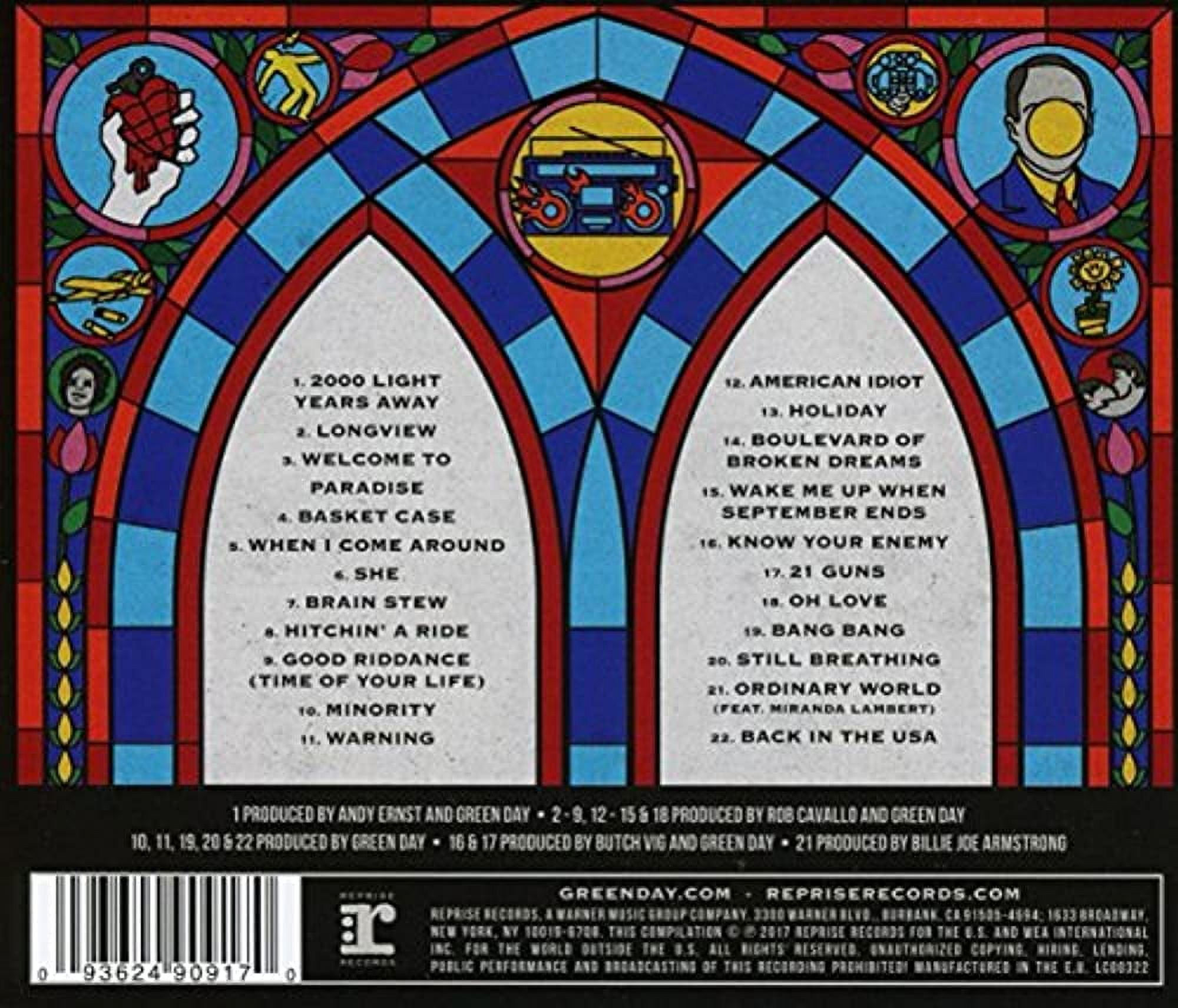 GREEN DAY GREATEST HITS GOD'S レコード Green Day – Greatest Hits: God's Favorite Band – 2 x Vinyl