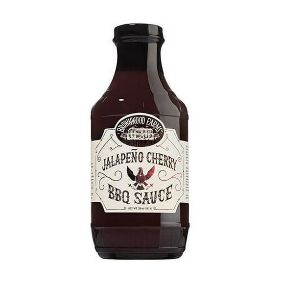 Brownwood Farms Sweet Heat Jalapeno Cherry BBQ Sauce Gluten Free Farm Fresh 20oz