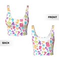 thumbnail image 6 of Sports Bra For Women, Math Colorful Number Sports Bras For Women High Support, Workout Tank Tops Woman With Removable Cups, 6 of 8