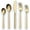 Gold, variant on 20-Pieces Rainbow Stainless Steel Flatware set, Sliverware Cutlery Set Service for 4, Mirror Polished