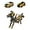 Golden, variant on Collision Transforming Dinosaur Car Toy, Cars Transform into Dinosaurs, Fun Collision Cars with Collision Transformation for Boys and Girls Golden