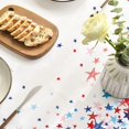 thumbnail image 3 of 4th of July Tablecloth 60x84 Inch, Patriotic Pure Tricolor Stars Independence Day Memorial Day Table Cover for Party Picnic Dinner Decor, 3 of 6