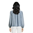 thumbnail image 7 of Time and Tru Women’s Smocked Top with Long Sleeves, Sizes XS-XXXL, 7 of 7