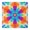 Colorful Rainbow Tie, variant on Rainbow Tie Dye Mandala Pattern Square Fitted Tablecloth with Elastic Edge,Square Table Cover,Washable Elastic Table Cover for Home Kitchen Party Decor 34"x34"