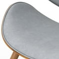 thumbnail image 5 of Simpli Home Marana Dining Chair in Stone Grey Vegan Faux Leather, 5 of 14