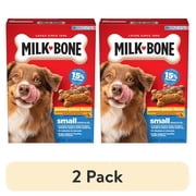 (2 pack) Milk Bone Peanut Butter Flavor Dog Biscuits, Naturally & Artificially Flavored, 24 oz Box