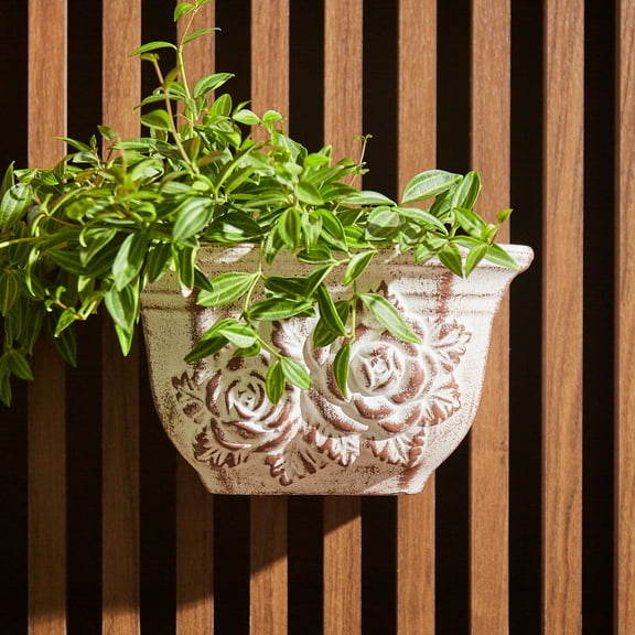 FrostBloom Railing Planter - Wall Planters for Outdoor Plants, Vertical Planter, Succulent Wall Planter, Flower Pots