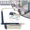 thumbnail image 5 of Creative Kitchen Sink Telescopic Storage Rack for Sponges Soap Dish Folding Dish Rack for Home(Green), 5 of 5