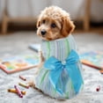 thumbnail image 2 of Unique Bargains Dog Dresses for Small Dogs Girls Stylish and Comfortable Design Dog Dress for Pet Parties and Daily Wear 2 Pcs Green Blue S, 2 of 7