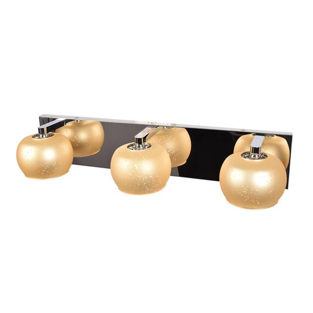 Access lighting 62559LEDDLP-MSS-STARRY in. Galaxy 3-Light Star Glass Vanity, Mirrored Stainless Steel