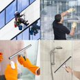 thumbnail image 5 of Professional Window Squeegee, Stainless Steel Window Squeegee with 25 cm Blade, for Cleaning and Drying Glass, Tiles, Windows, Bathroom, to Remove All Traces of Water, 5 of 5