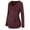 Wine, variant on Celivon Womens Maternity Top Long Sleeve Side Rushed Drawstring Tunic Shirt Flattering Comfy Pregnancy Clothes
